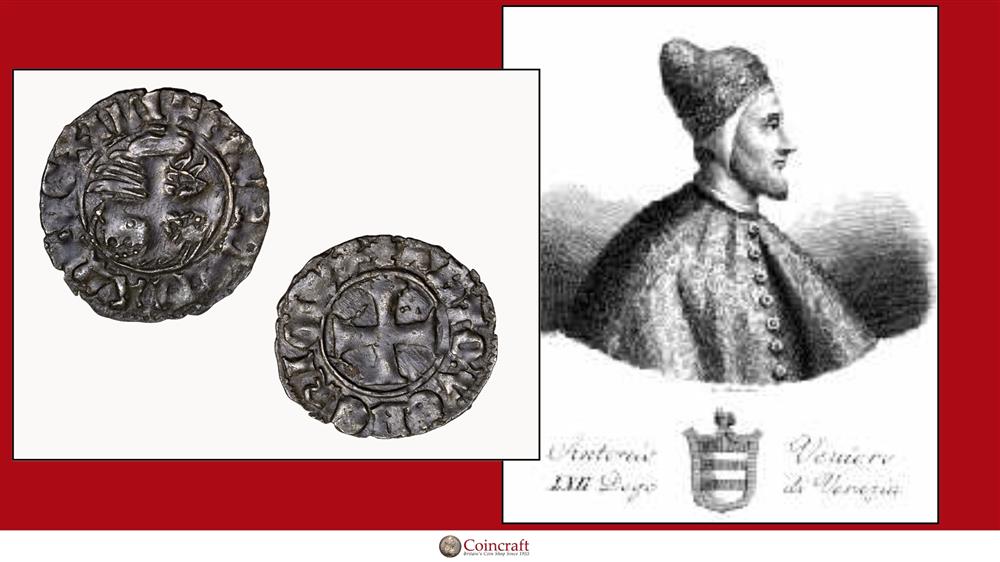 Billon Tornesello Honouring Antonio Venier (former Doge of Venice) - FIT9904  -  Coincraft